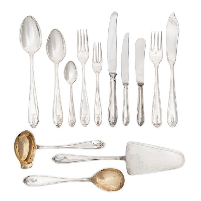 Cutlery set, 93 pieces, silver, “Vasa”, including GAB, Stockholm, 1938.