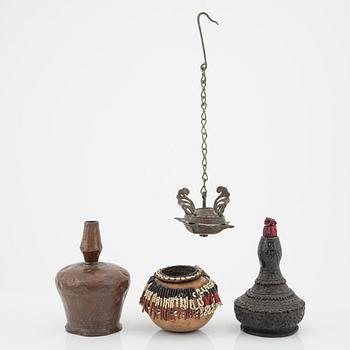 A set of four vessels, Indonesia, 20th Century.