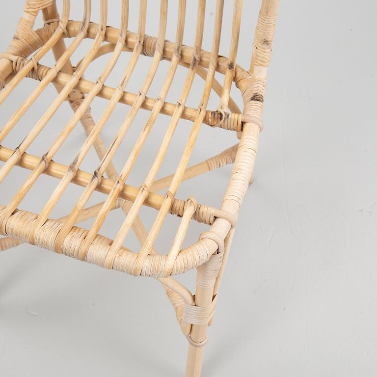 Bamboo furniture set, 6 pieces, 20th century.