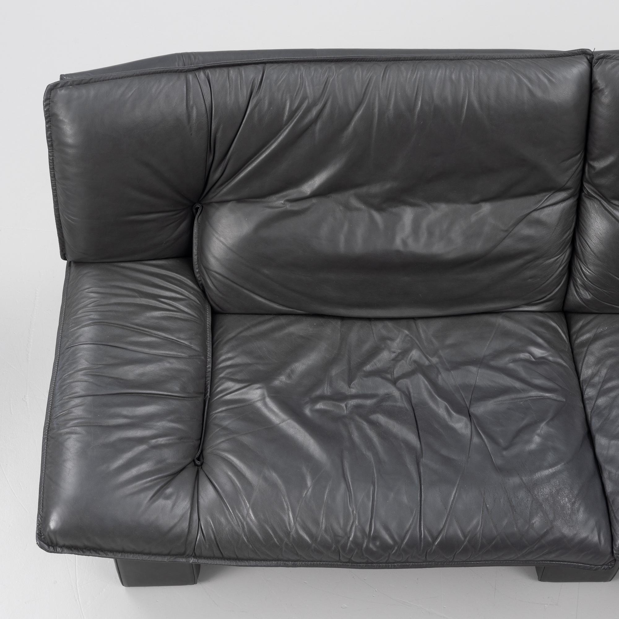 Nicoletti Salotti, an "Ambassador" sofa with ottoman, Italy 1970s-1980s.
