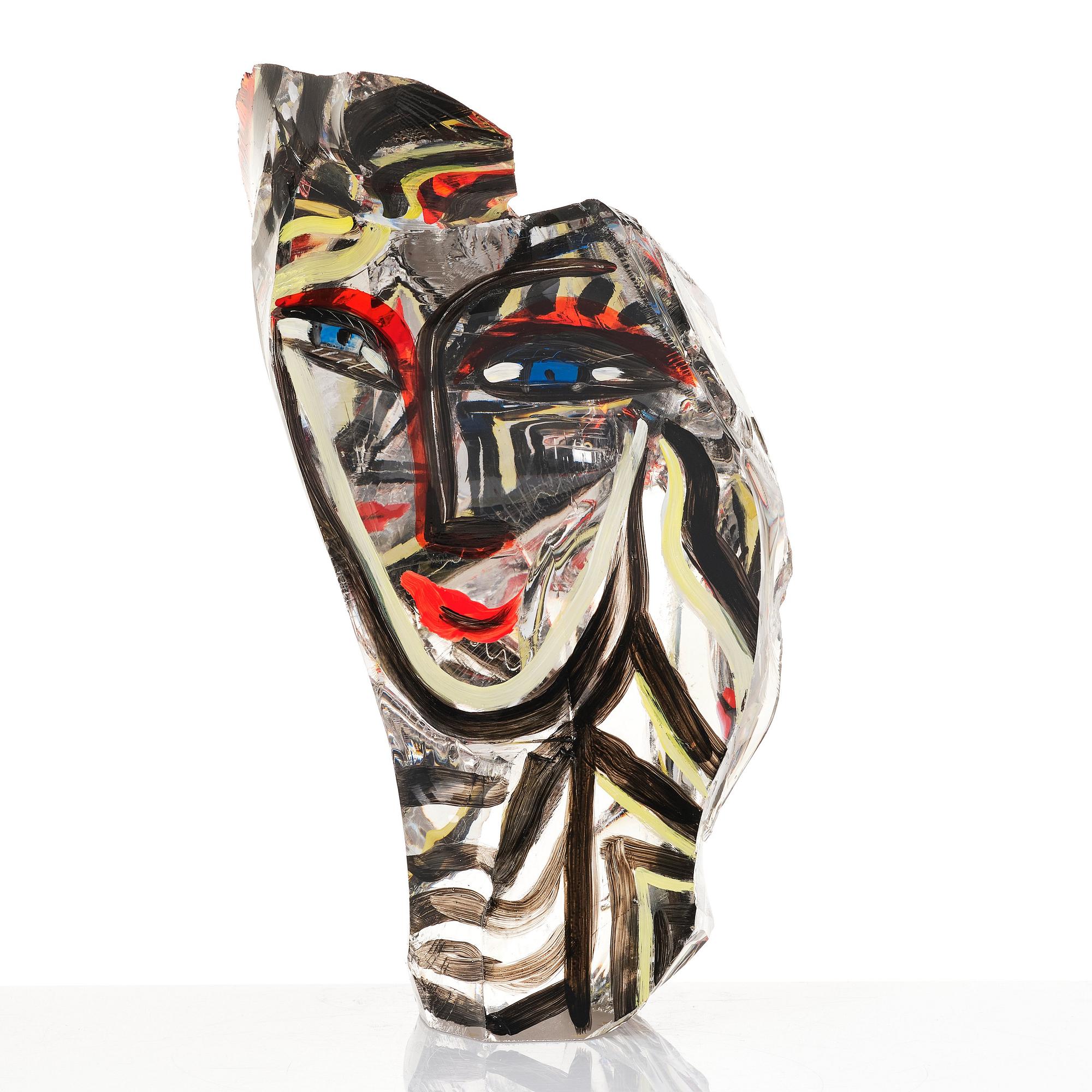 Ulrica Hydman-Vallien, skulptur, Kosta Boda, unik.