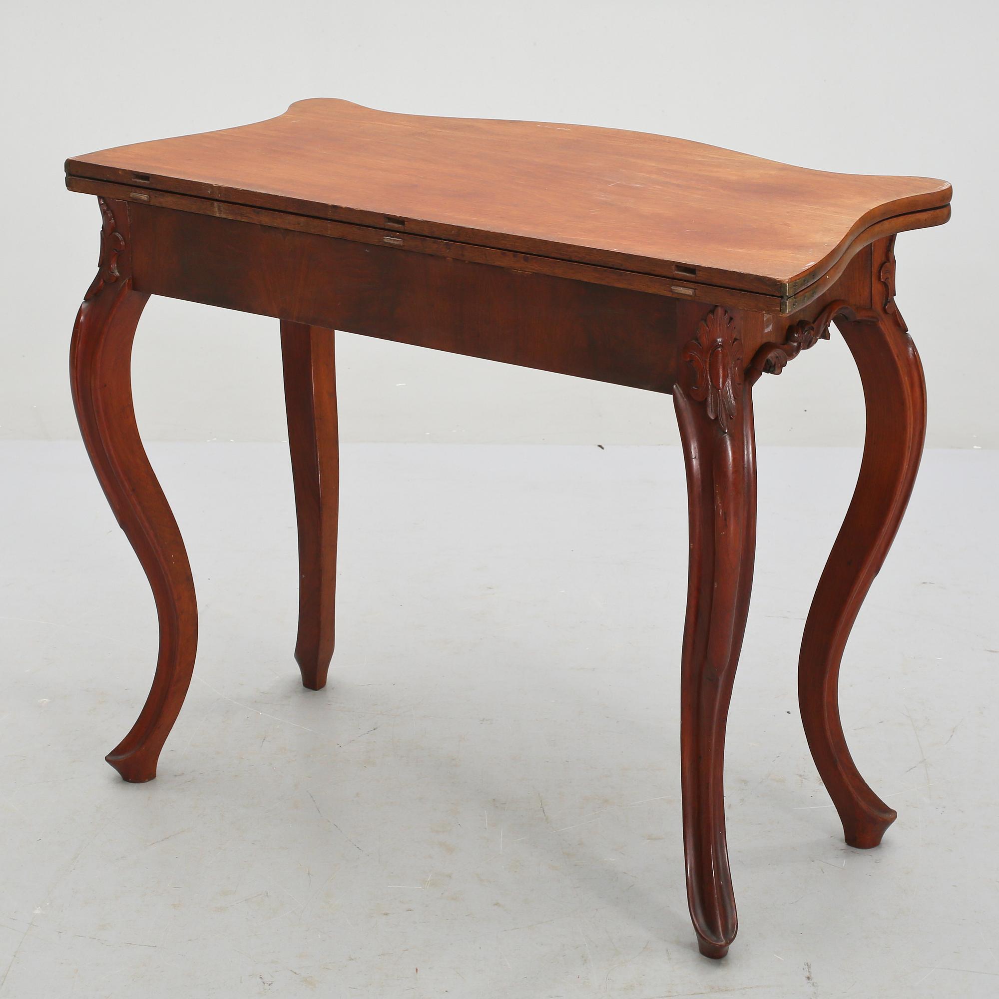 SPELBORD, nyrokoko, 1800-talets slut.