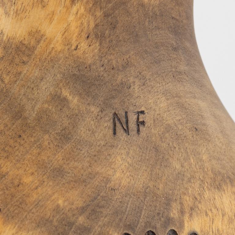 Nikolaus Fankki, a birch flask. signed.