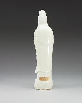 GUANYIN, blanc de chine. Qing dynastin (1644-1912).