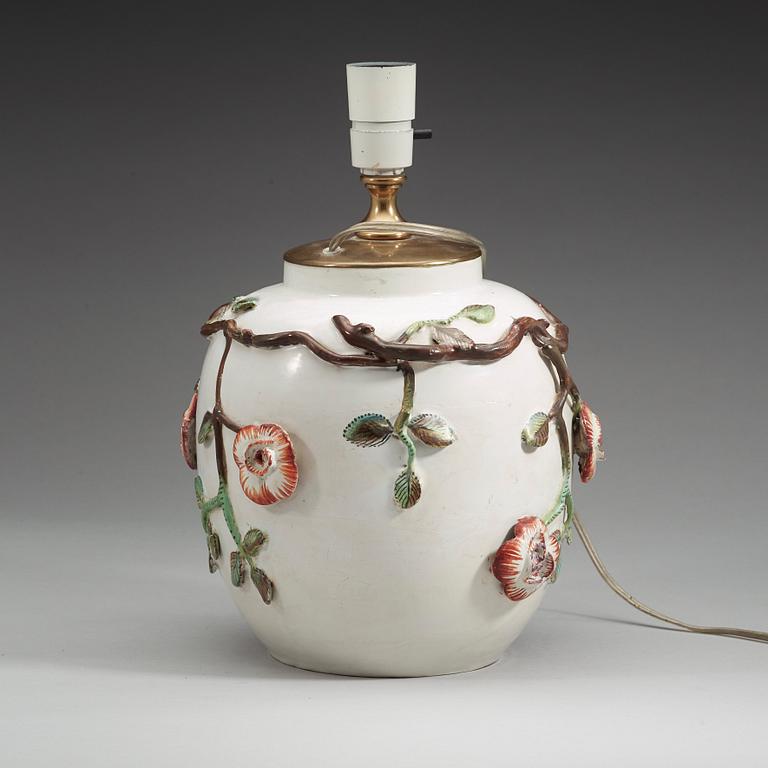 A Swedish faience jar, Marieberg, 18th Century.