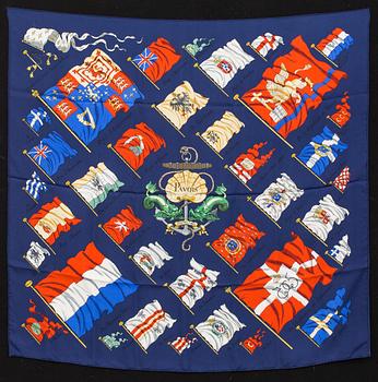 HERMÈS, "Pavois", scarf.