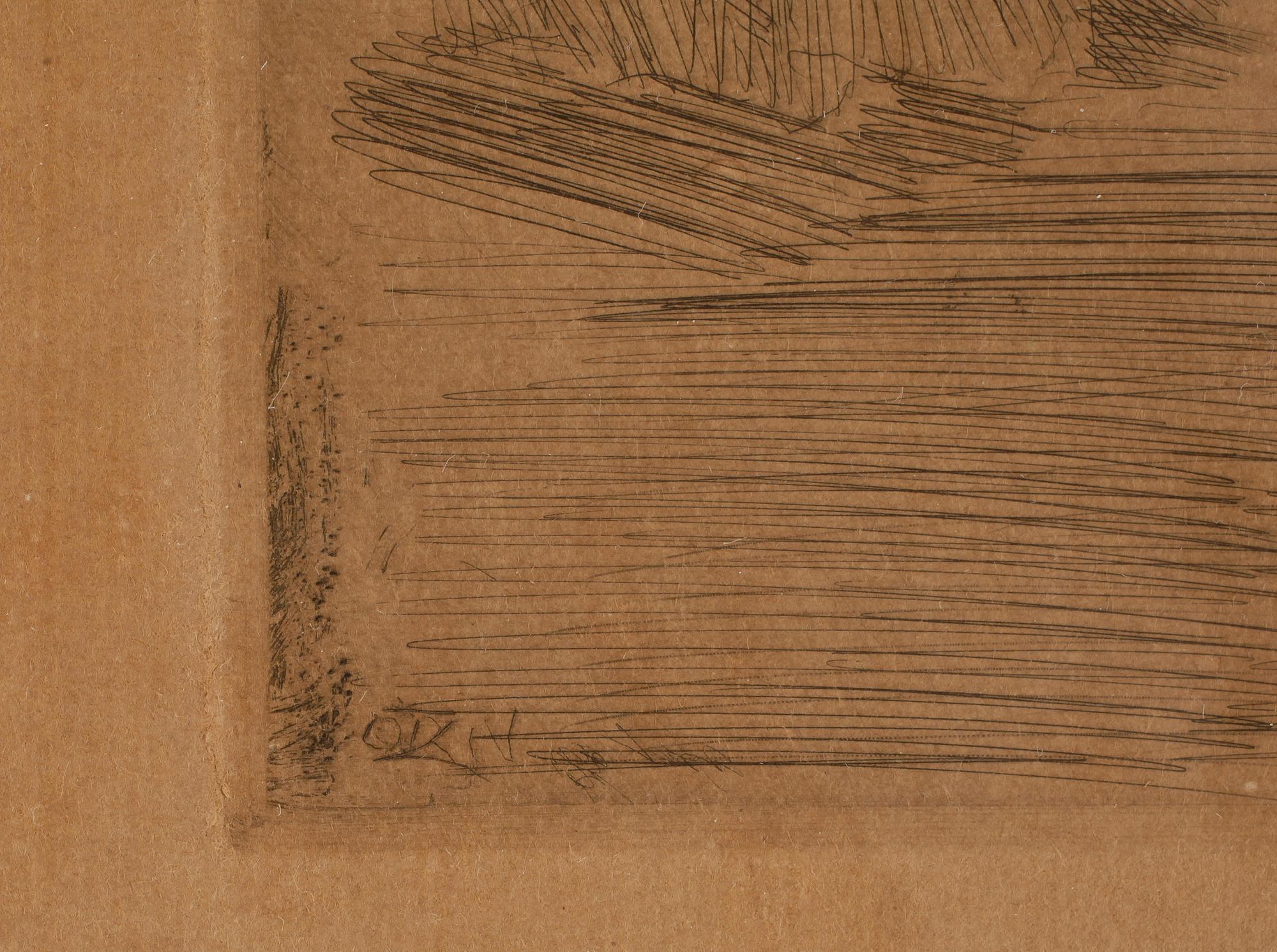 ANDERS ZORN, etsning, sign daterad 1914 i trycket.