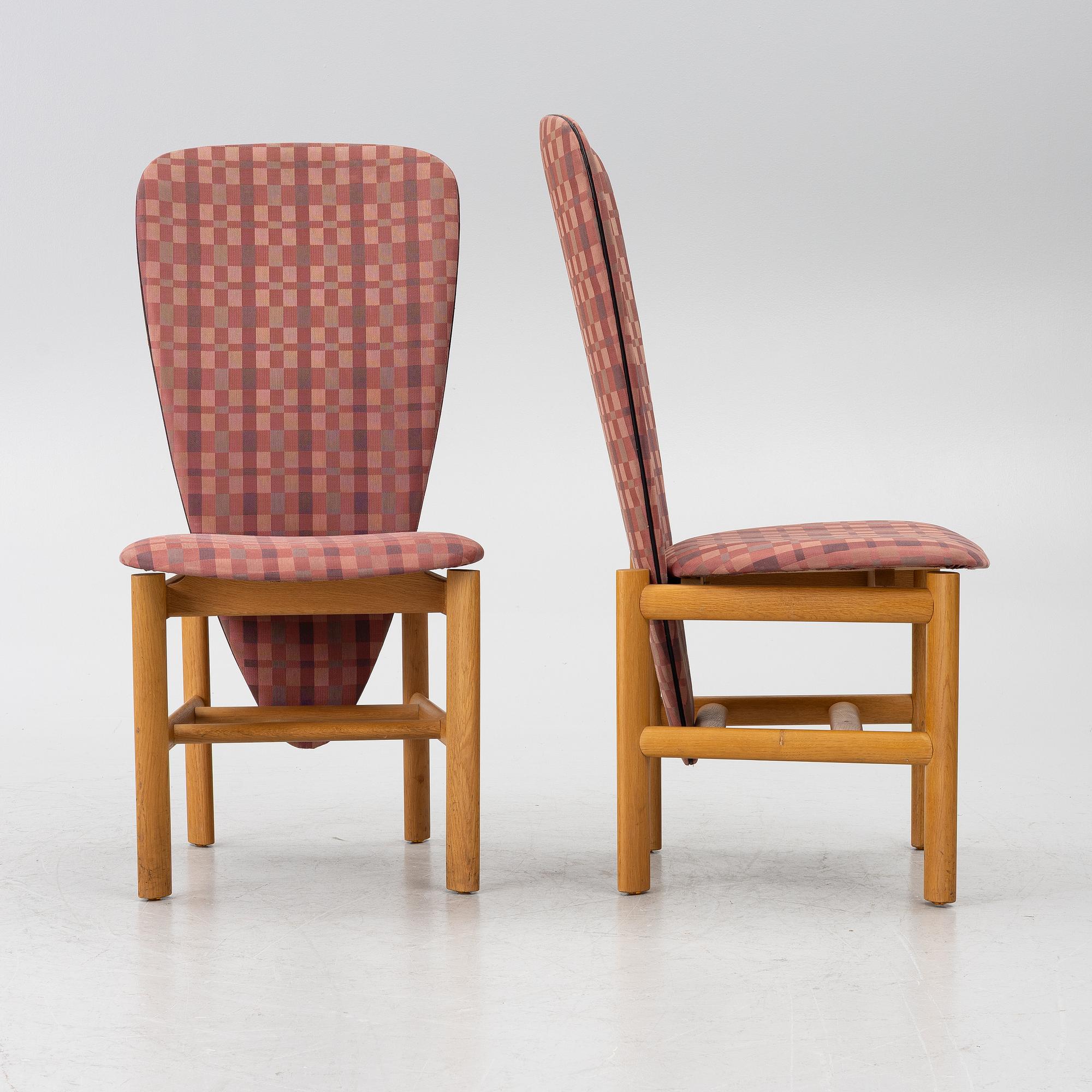 Six chairs, Skovby Møbelfabrik, second half of the 20th century.