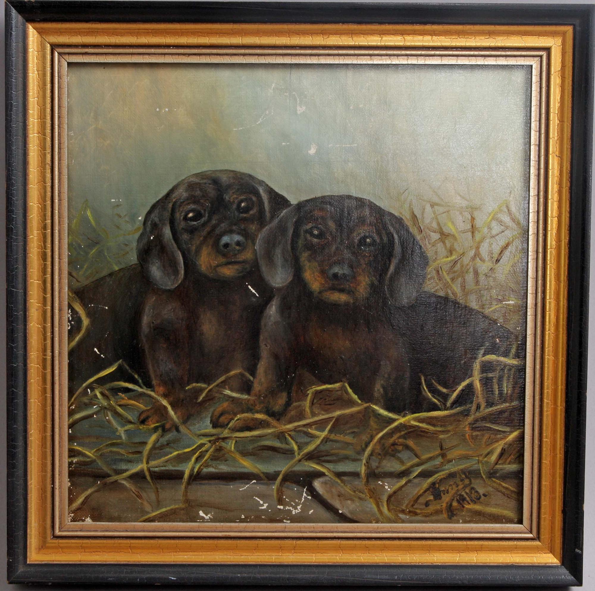 OKÄND KONSTNÄR, olja på duk, otydl. sign o dat 1913.