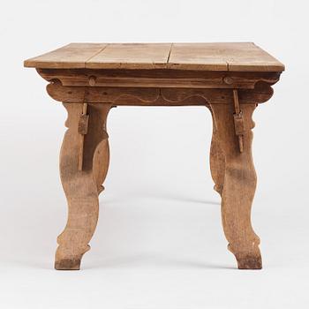 A trestle table from Lima, Dalarna, Sweden, 18th century.