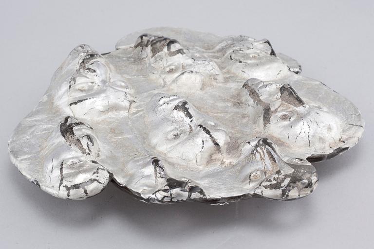 A glass sculpture, designed by Claes Ulvesten, signed.