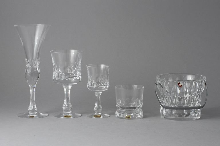 GLASSERVIS, 47 delar, Prince, Göran Wärff, Kosta Boda, 1900-talets andra hälft.