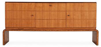 An Axel Larsson mahogany, walnut and palisander sideboard, Albin Johansson, Wickman & Nyberg Stockholm 1930.