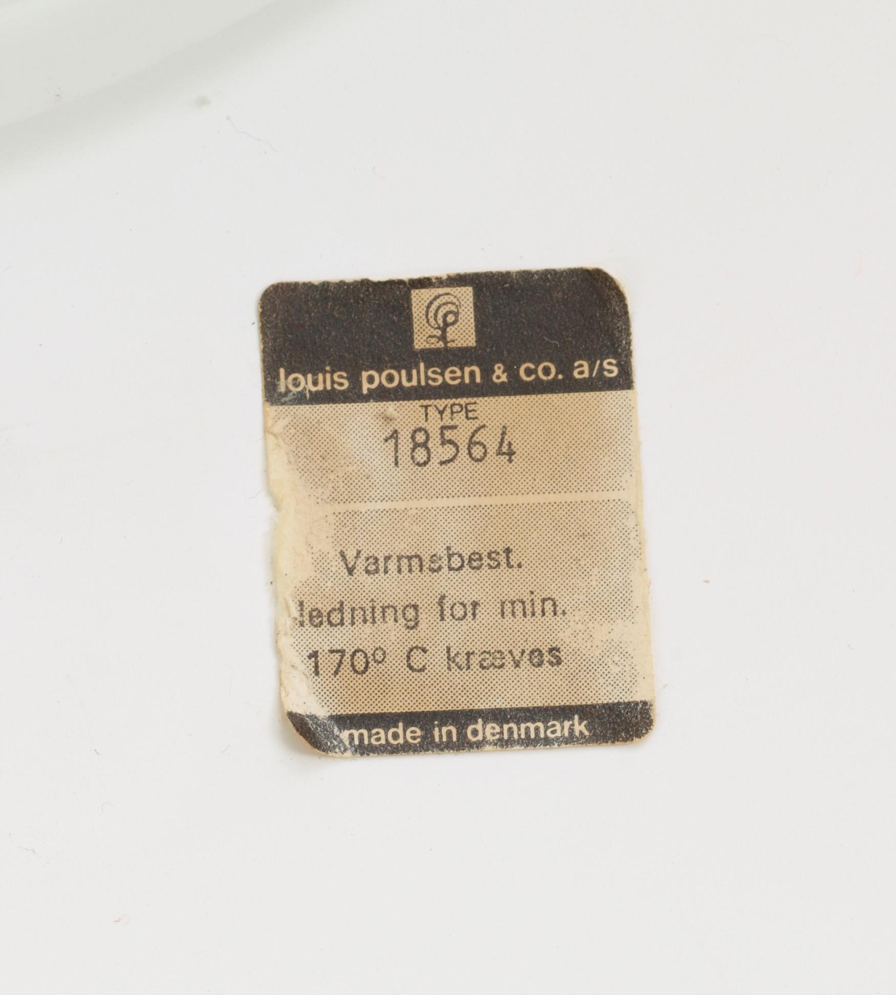TAKLAMPA, "Type 18564", Louis Poulsen, 1900-talets andra hälft. H ca 27.