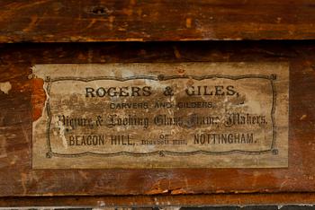 OKÄND KONSTNÄR, olja på pannå, England, 1800-tal.