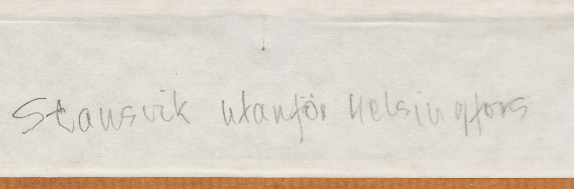 Magnus von Wright, "Stansvik".