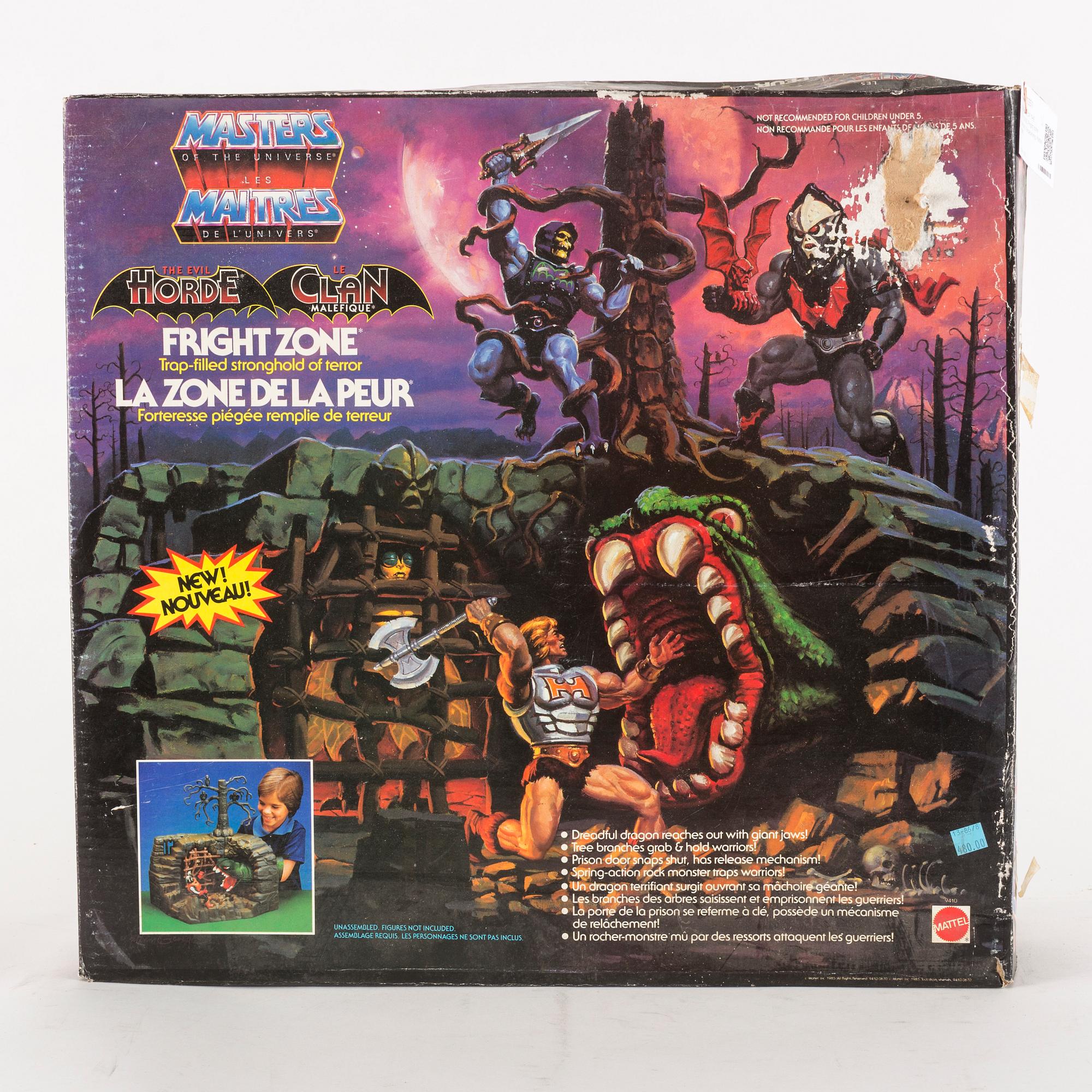 MASTERS OF THE UNIVERSE, Fright zone playset i förpackning, Mattel, 1985.