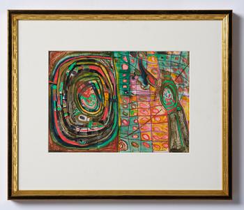 Friedensreich Hundertwasser, "Spirale und Karos",.