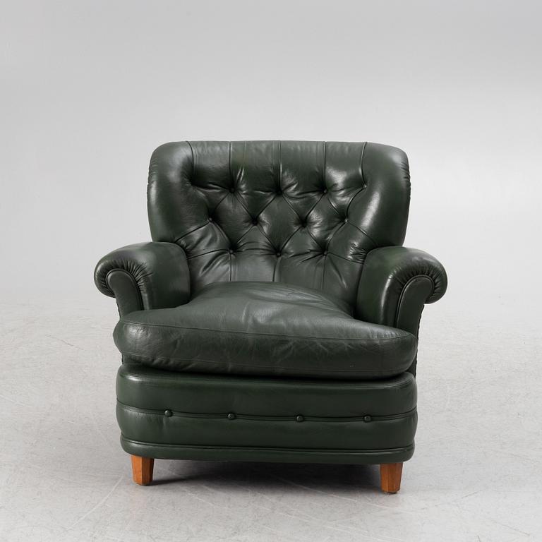 Josef Frank, fåtölj, modell 568, Firma Svenskt Tenn, 1900-talets mitt.