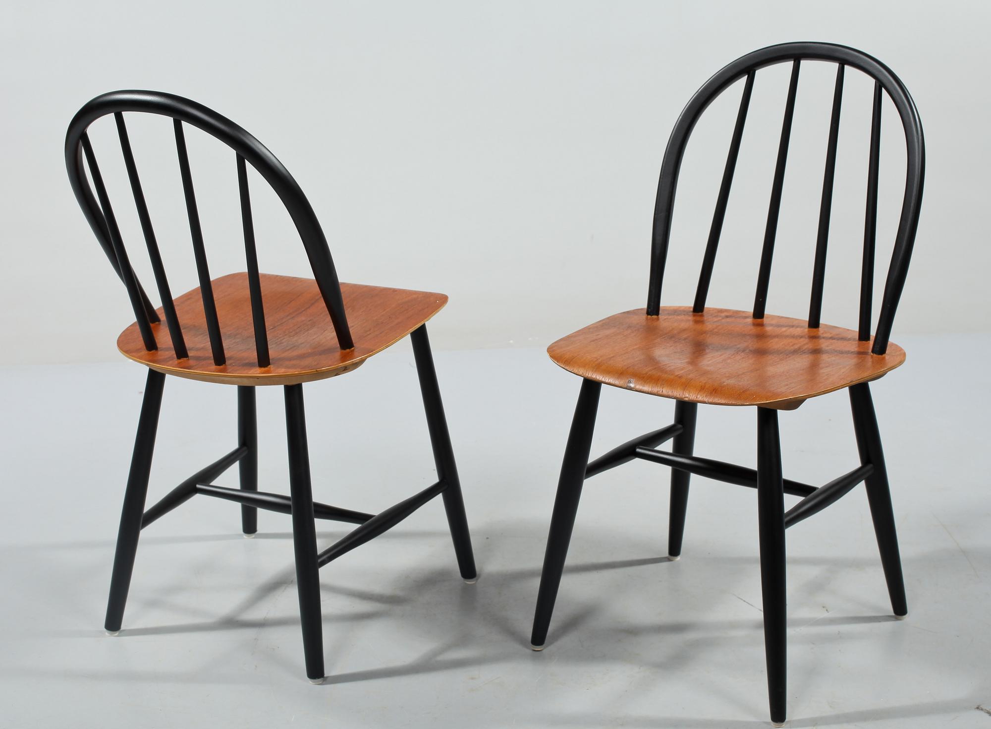 STOLAR, 5 st (4 + 1), Fanett, delvis Ilmari Tapiovaara, Edsbyverken. 1950/60-tal.