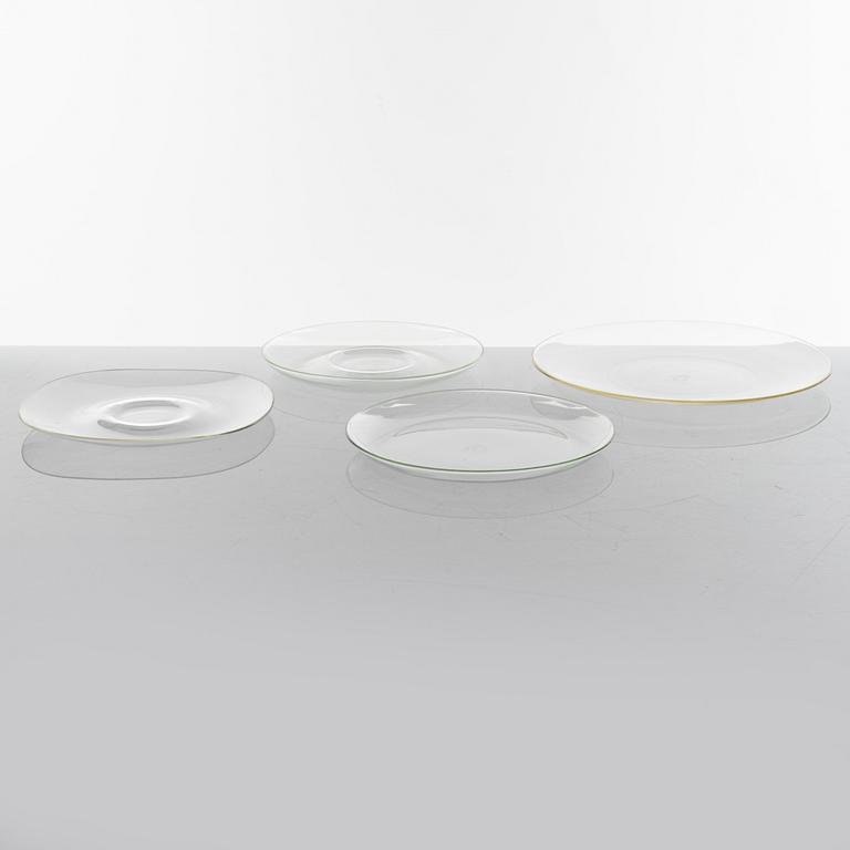 Wilhelm Wagenfeld, 115 glass service pieces, Jenaer Glaswerk, Schott & Gen, Germany.