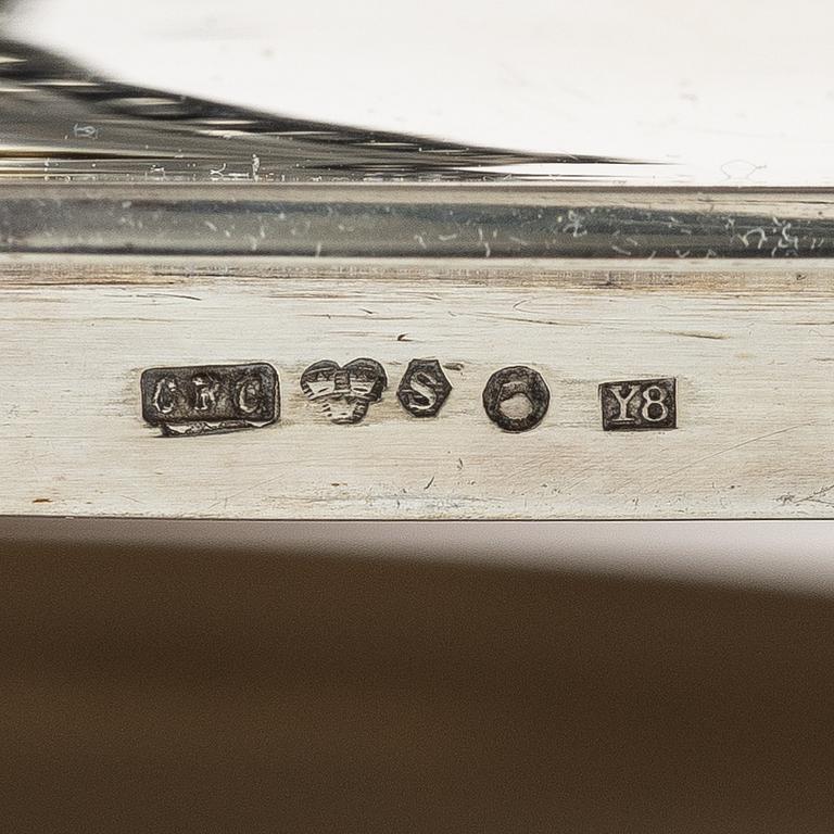 A Swedish silver dish and cover, marks of CF Carlman, Stockholm 1949.