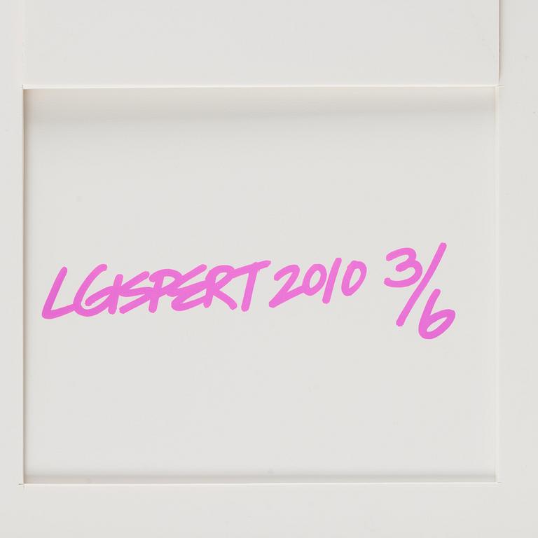 Luis Gispert, photograph signed and numbered 3/6 verso.