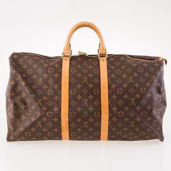 LOUIS VUITTON Monogram Keepall 55 Bag.