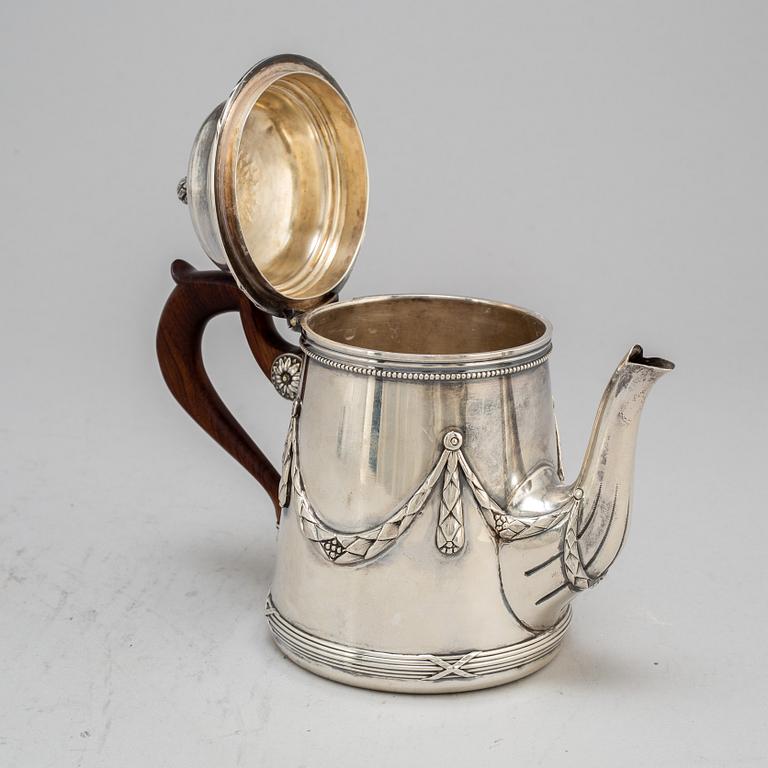 George Fouquet Lapar, silver, tekanna, Frankrike 1900-tal. Louis XVI-stil.