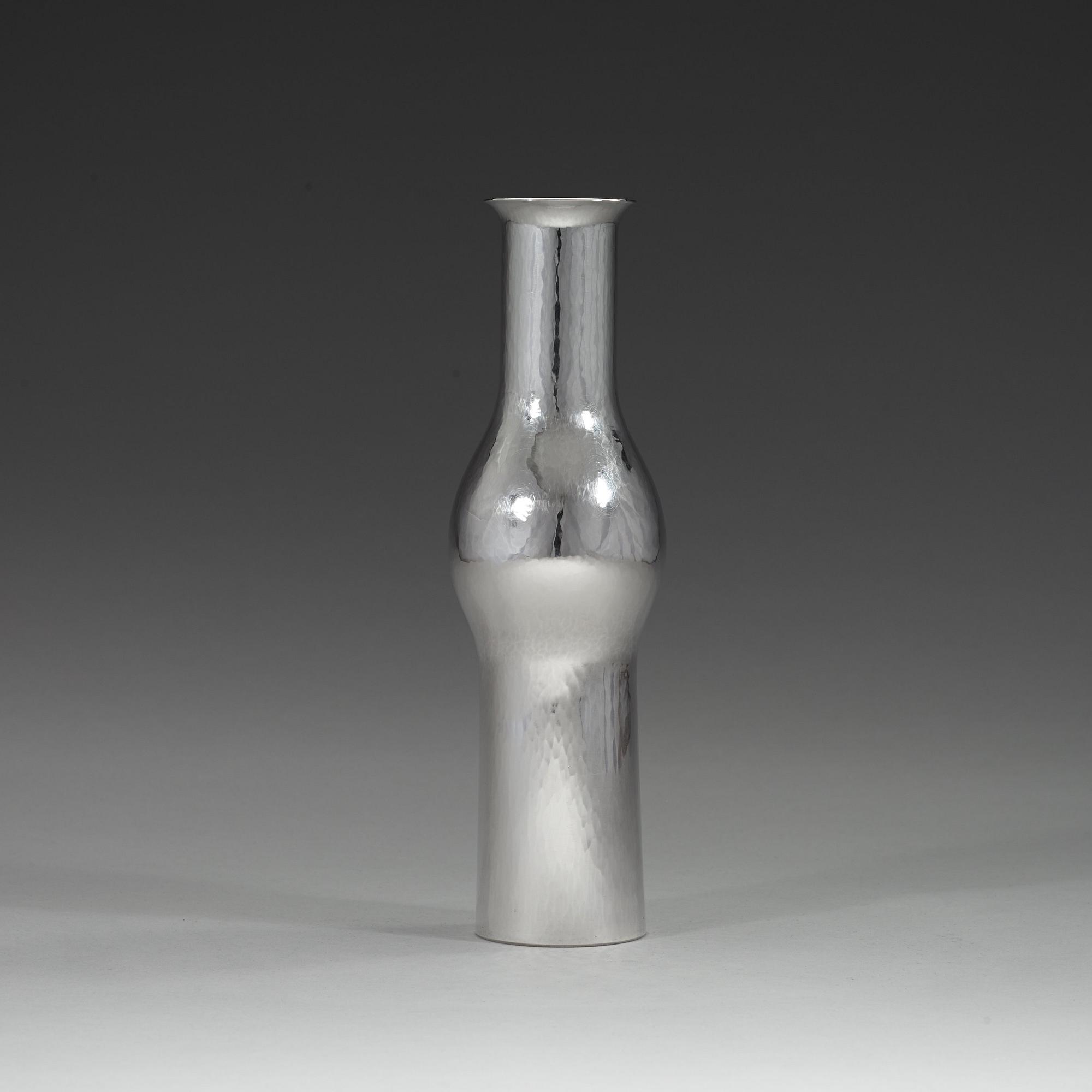 A Sigurd Persson sterling vase, Stockholm 1973, executed by Johann Wist.