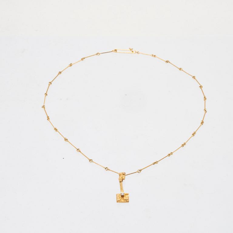 Björn Weckström, Halsband "Thai" 18K guld,  Lapponia 1978.