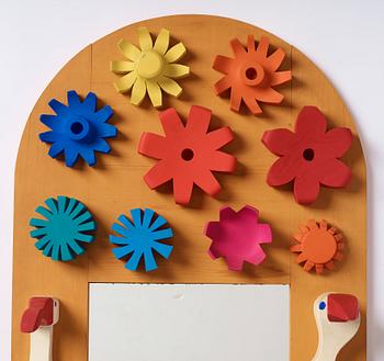 Erik Höglund, a sculptural wall mirror, Eriksmålaglas, Sweden, 1960-70s.