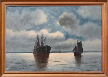 UNKNOWN ARTIST, oil on canvas, signed St.B, from the first half of the 20th century.