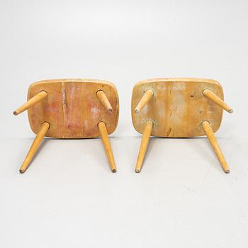 Yngve Ekström, a pair of 'Palle' stools, second half of the 20th Century.