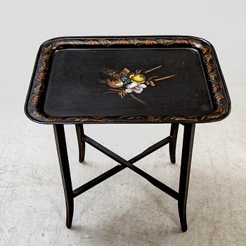 Tray with table / stand, first part of the 20th century.