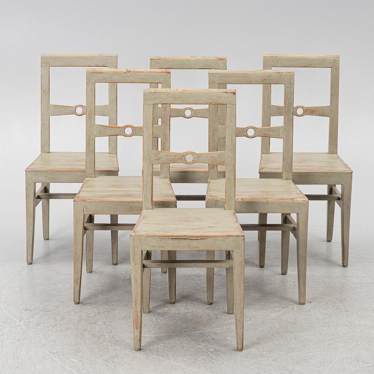 Chairs, 6 pcs, early 20th century.