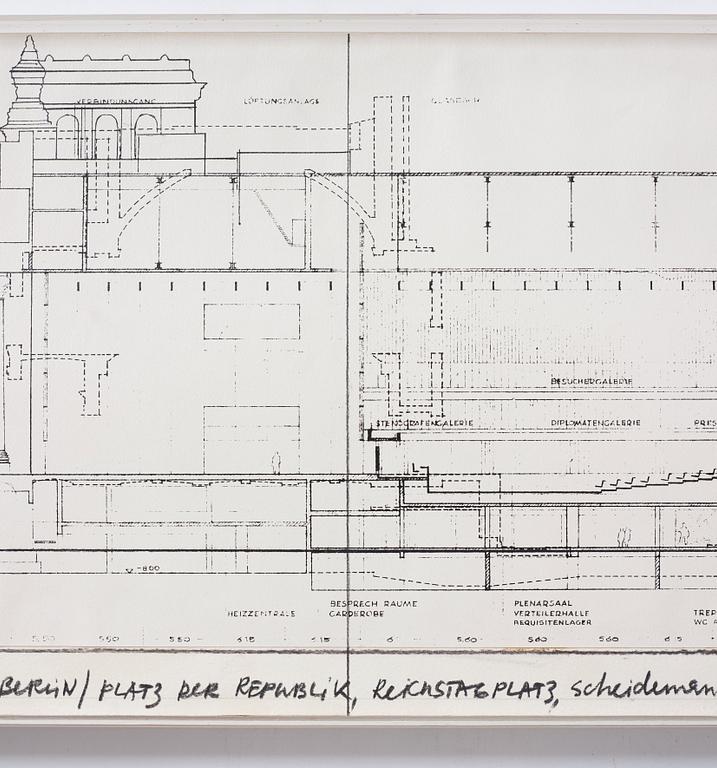Christo & Jeanne-Claude, "Wrapped Reichstag (Project for Berlin)".