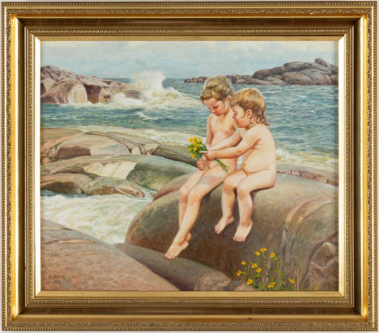 ARNE BARK, oil on canvas, signed and dated -82.