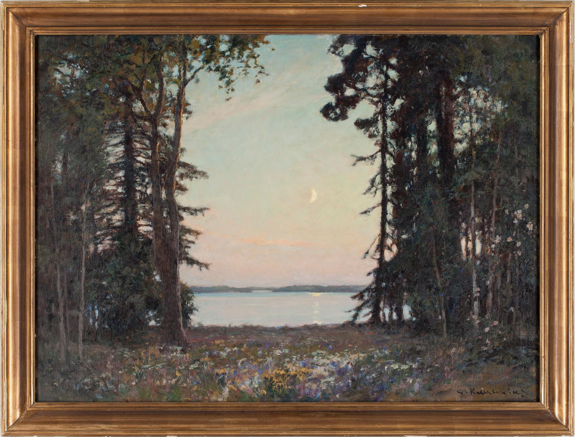GOTTFRID KALLSTENIUS, olja på duk, dubbelsignerad.