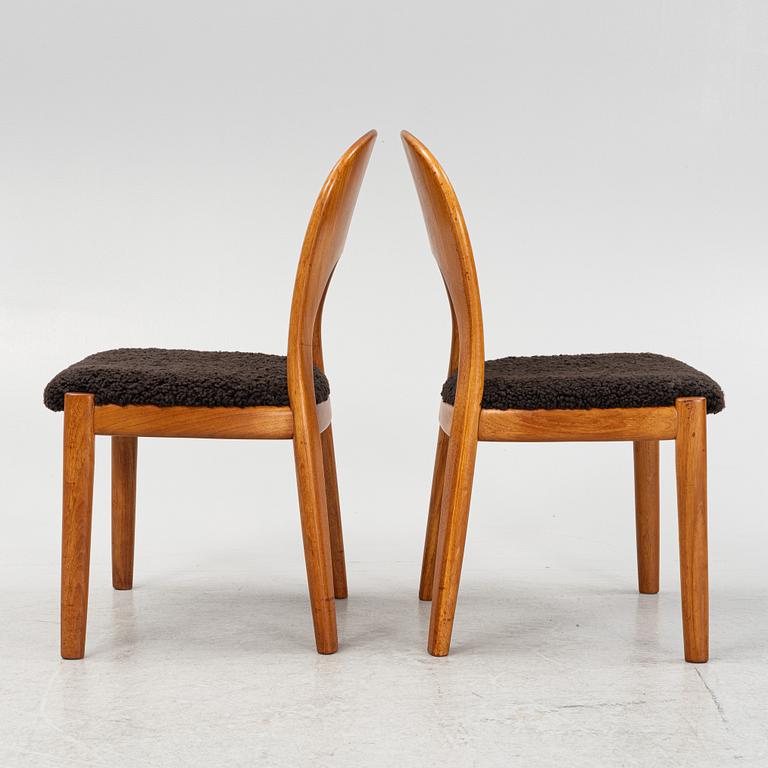 Niels Koefeod, six chairs, Denmark, 1960's.