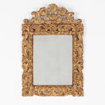 A Baroque mirror, Italy, 18th Century.