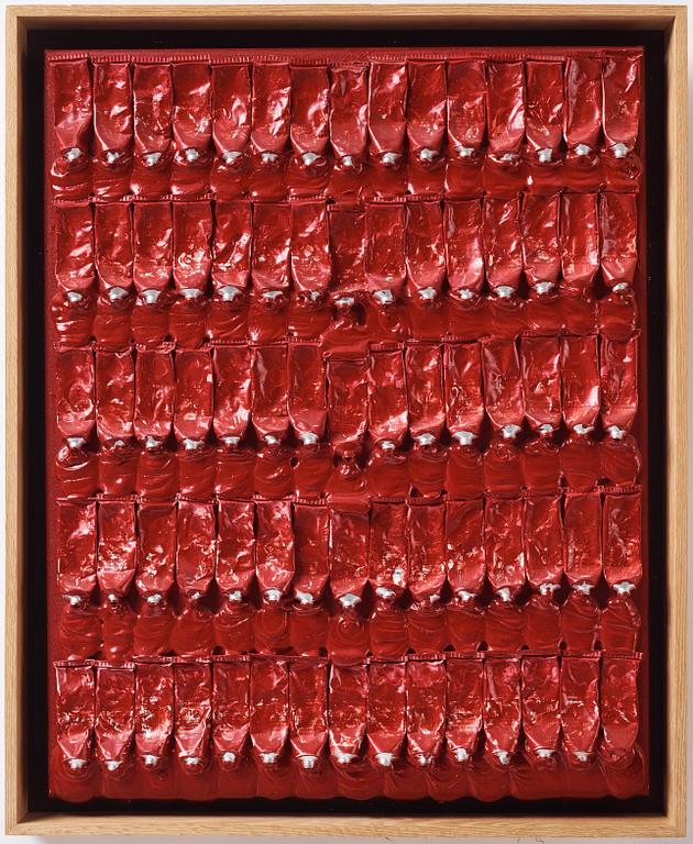 Arman (Armand Pierre Fernandez), "Monochrome Accumulation no: 2508".
