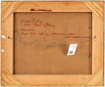 RAGNAR NYBERG, olja på pannå, signerad  o daterad 1912.