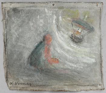 GÖSTA WERNER, olja på segelduk, signerad.