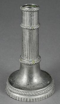 LJUSSTAKE, tenn, gustaviansk, sent 1700-tal.