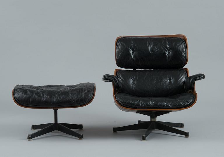 Charles & Ray Eames, FÅTÖLJ MED FOTPALL.