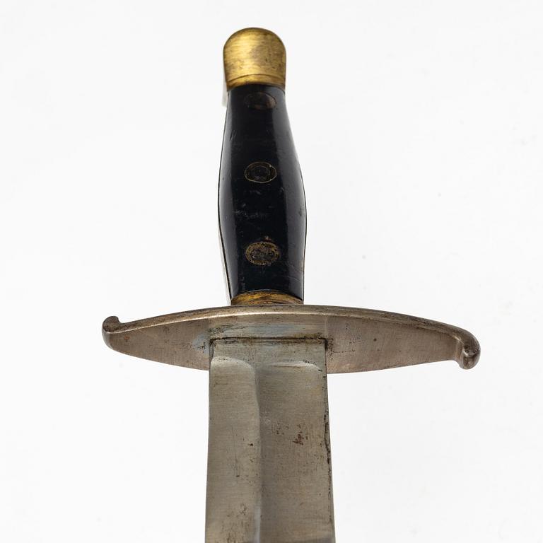 A Swedish cutlass 1810 pattern, with scabbard.