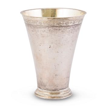 52. A BEAKER, silver, Gustaf Henning, Stockholm, mid 18th Century.