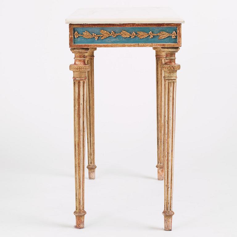 A late Gustavian console table.