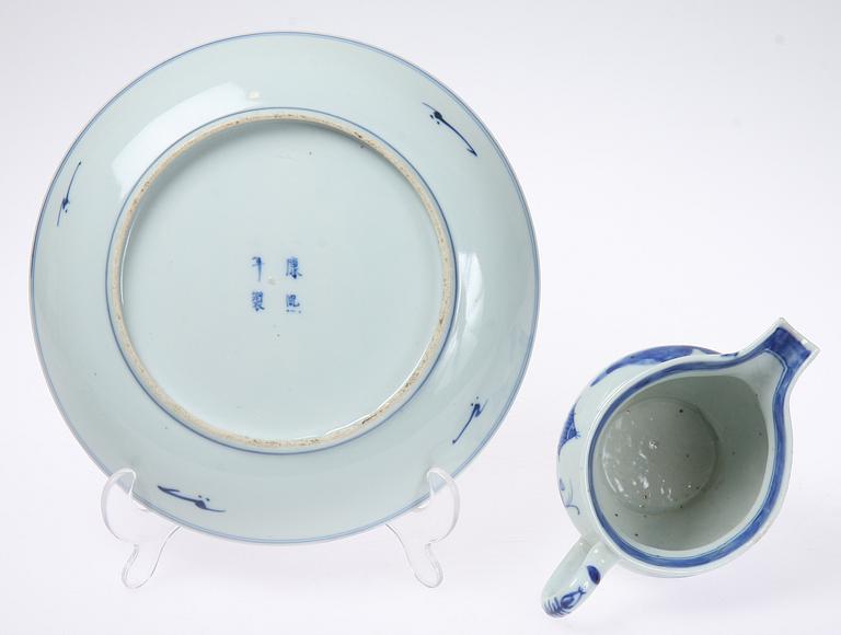 PARTI PORSLIN, 4 delar, Kina, 1700/1800-tal.